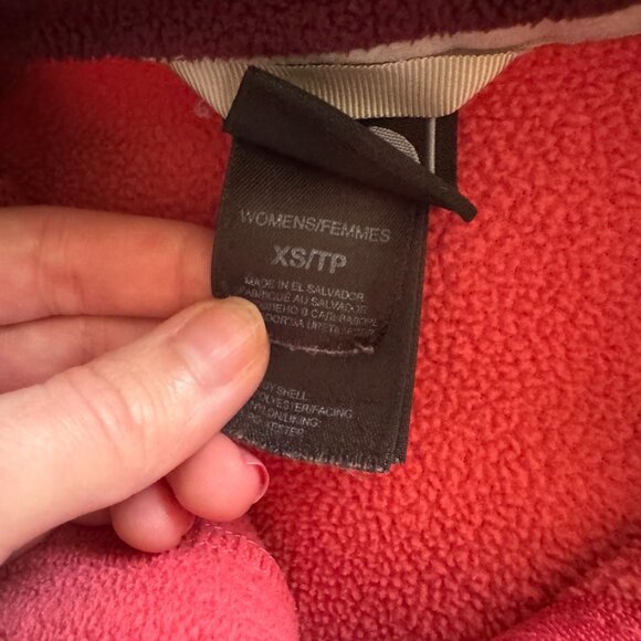 The North Face Pink and Red Full Zip Fleece Pullover Sweater - Picture 9 of 9